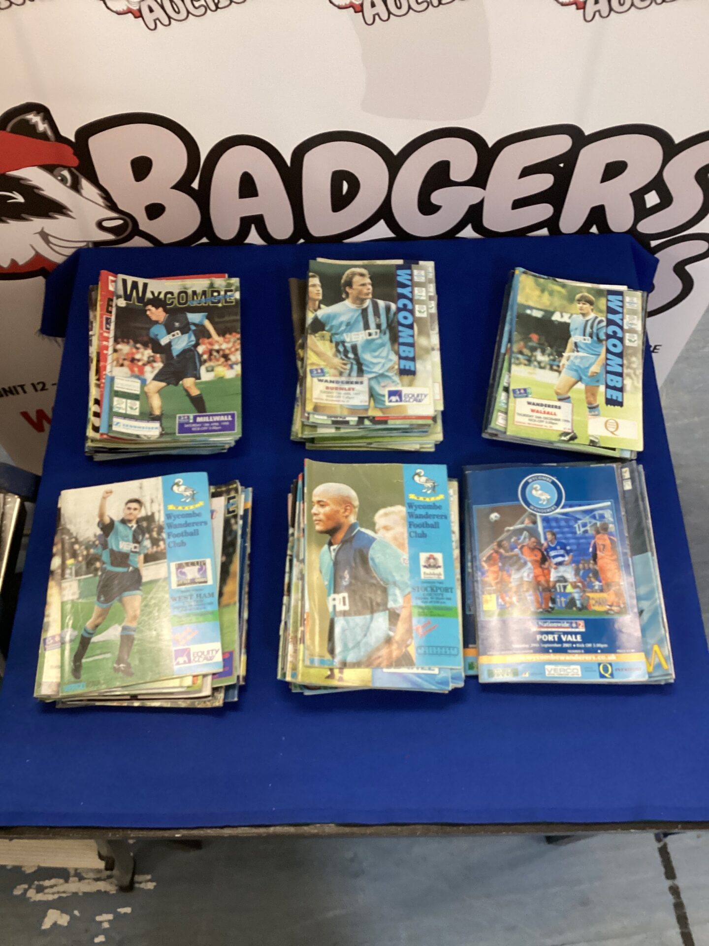 467 Collection of wycombe wanderers football progammes