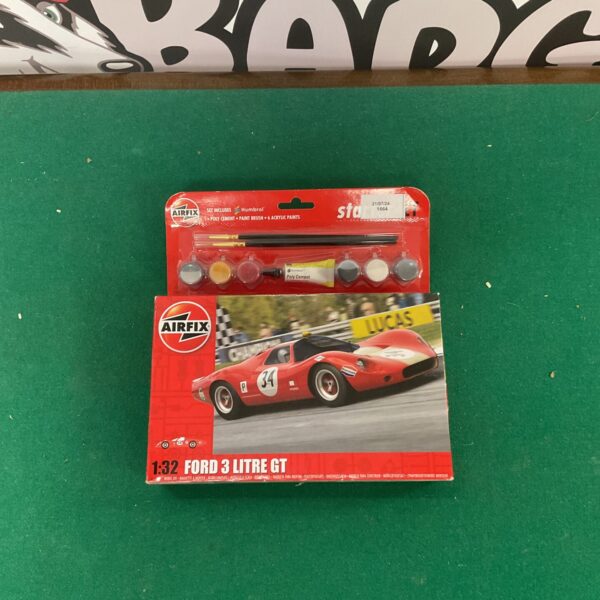 Airfix Ford 3 Litre GT model kit box, vintage collectible.
