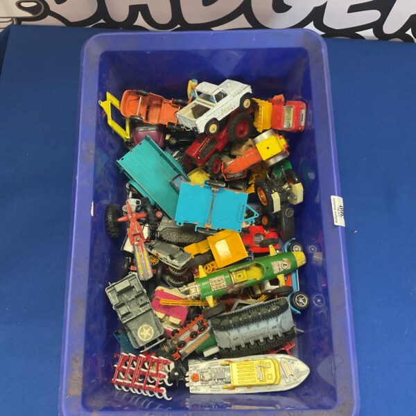 Vintage diecast model collection including Dinky and Britains toys.