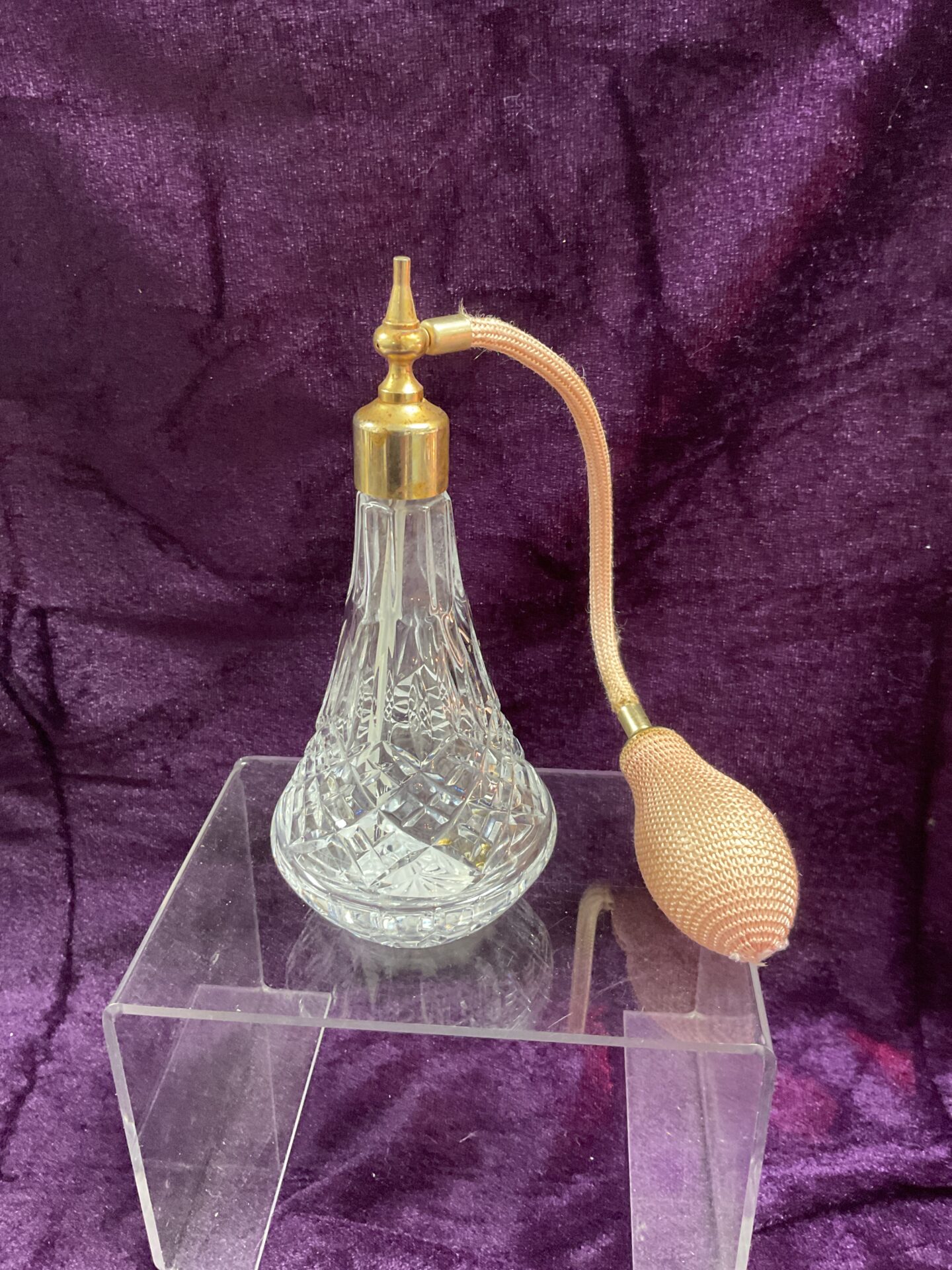 896 Vintage 6” cut glass atomiser