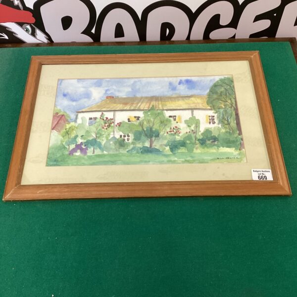 Bill Hester watercolour painting of Pigotts, North Dean landscape.