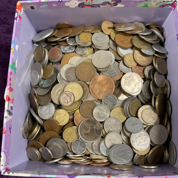 Large lot of assorted vintage British coins for collectors.