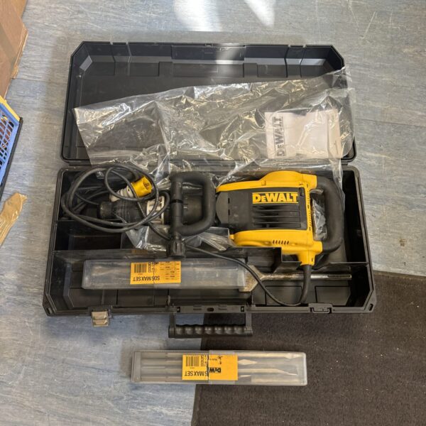 Dewalt D25899 demolition breaker in open carry case.