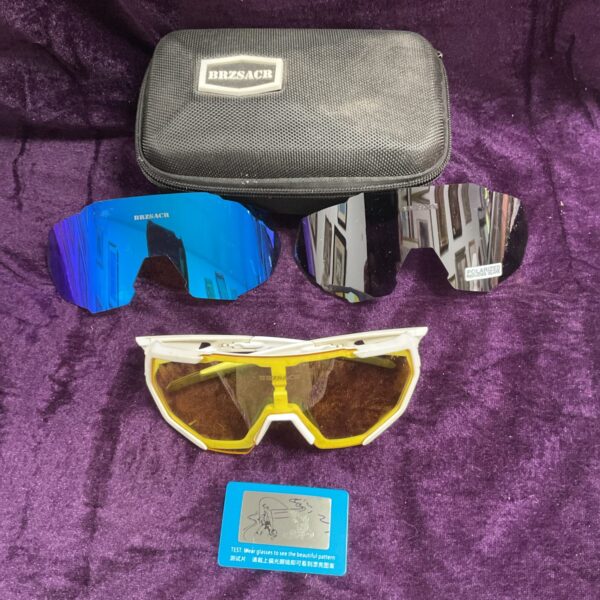Brzsacr polarized fishing glasses with a sleek design.