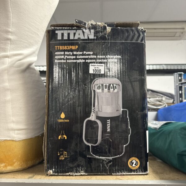 Titan TTB583PMP dirty water pump for utility and water transfer.