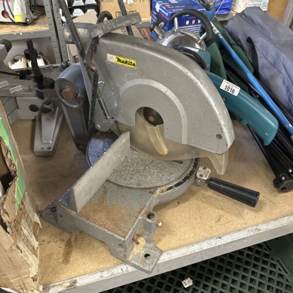Vintage Makita 2400b chop saw for metal cutting.
