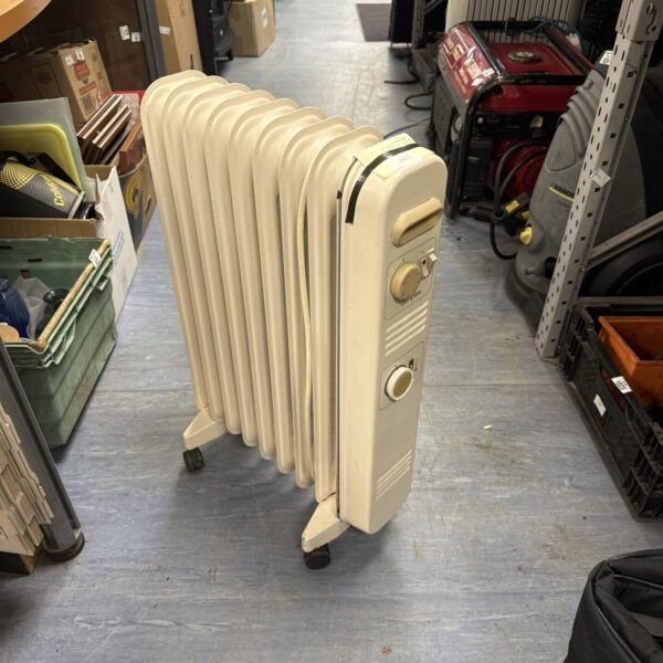 White Dimplex oil filled radiator for portable heating.