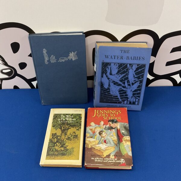 Lot of four vintage children's books, including Wind in the Willows.