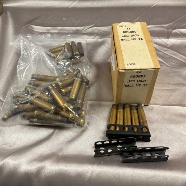 bag 30 762 bullets and box of 303 with 3 clips
