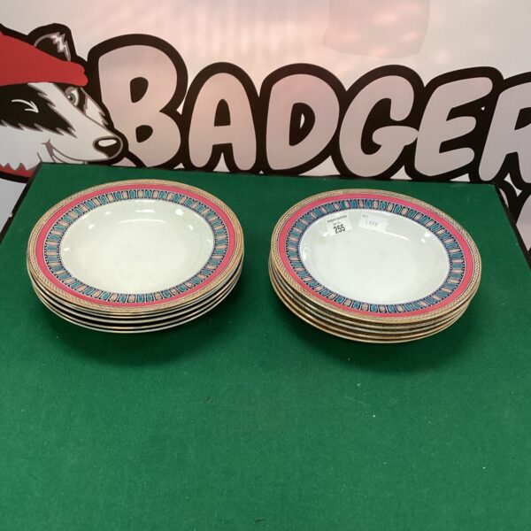 Vintage Wedgwood Paris bowls with a delicate floral pattern.