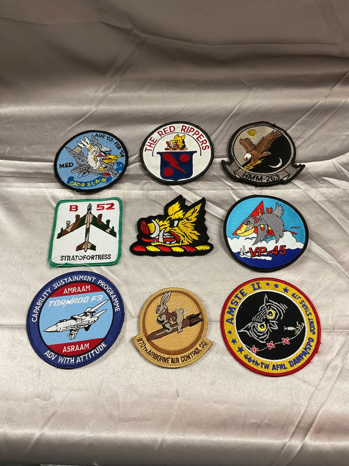 836 Nine Us Airforce Velcro Patches