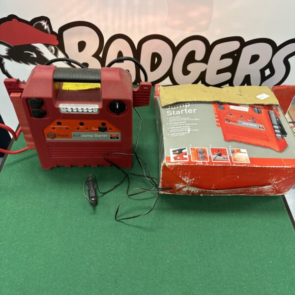 Vintage Phaze jump starter pack for car emergencies.