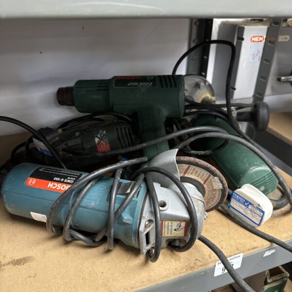 Bosch GWS 8-50E angle grinder, a vintage power tool.