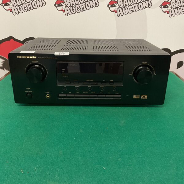 Black Marantz SR4200 AV receiver, vintage home audio equipment.