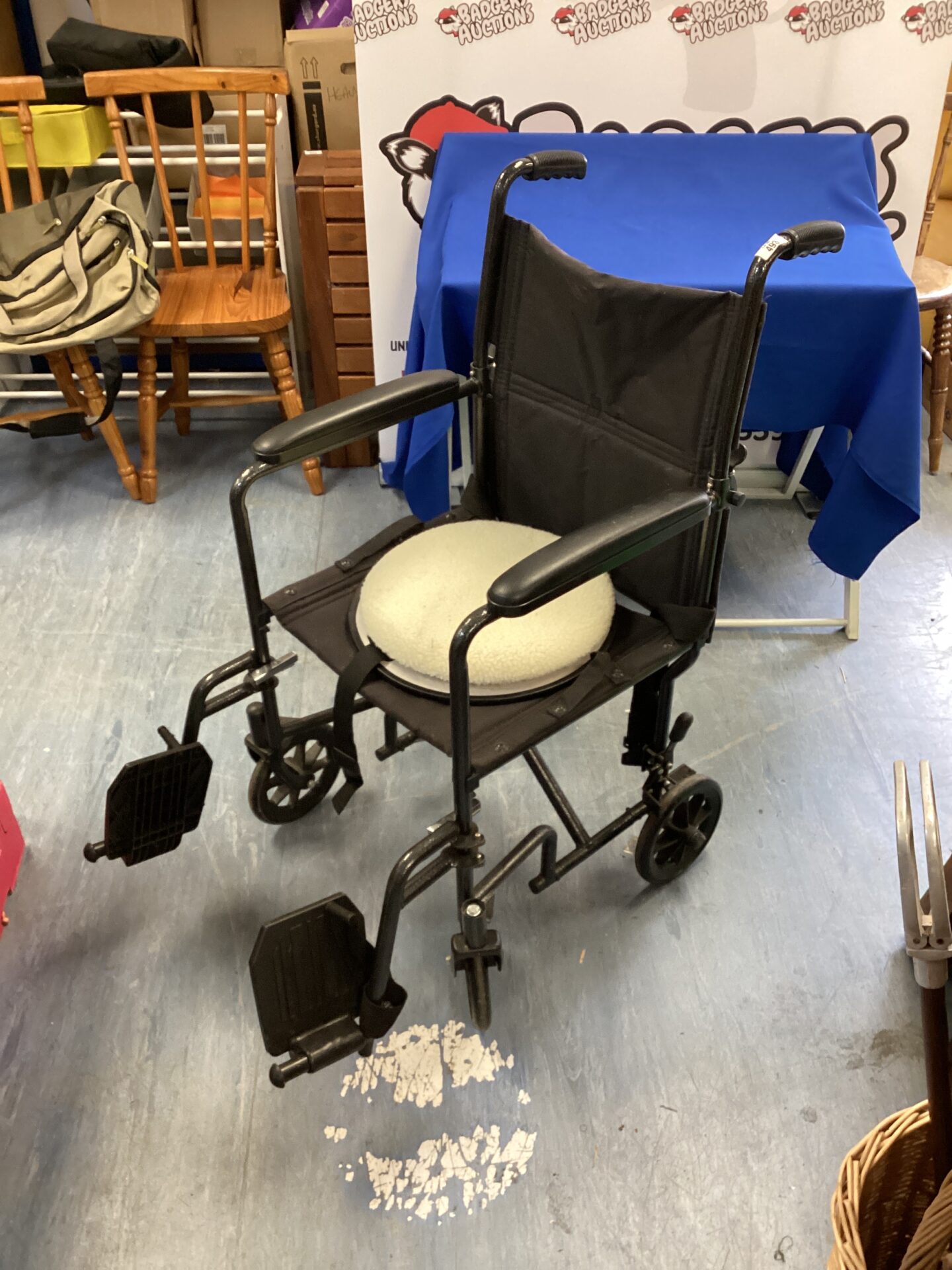493 Careco wheel chair with swivel seat attachment