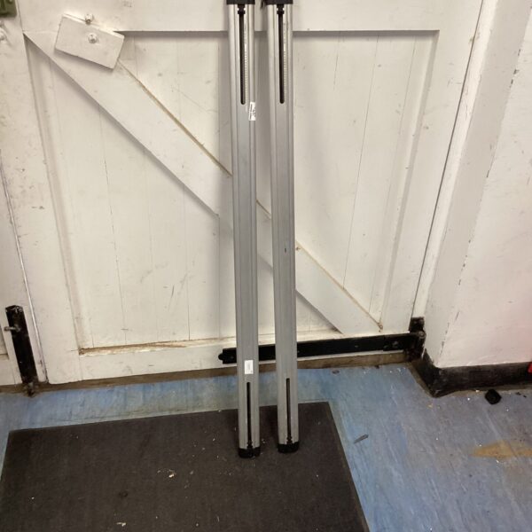 Adjustable car roof bars in used condition.