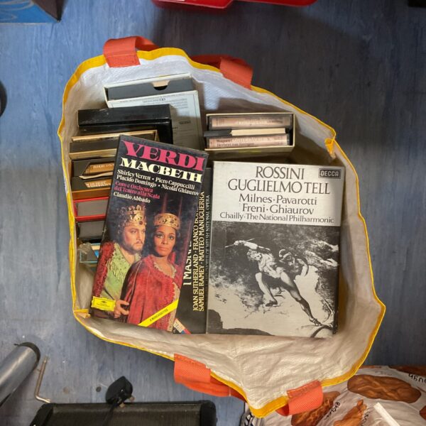 Mixed lot of vintage classical music cassette tapes.