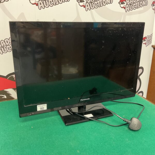Front view of a used Panasonic 23 inch computer monitor.