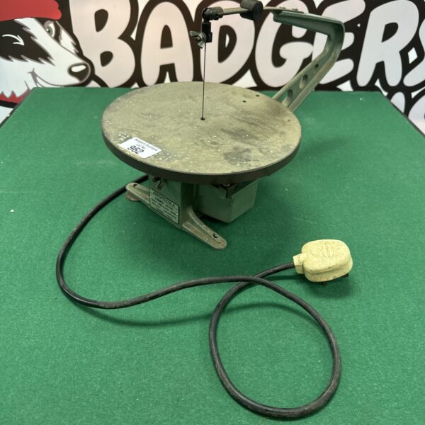 Vintage Aeropiccola Vibro 2000 bandsaw, a miniature table saw.
