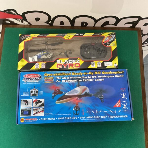 Used Bladez Twister RC helicopter for sale, remote control toy.