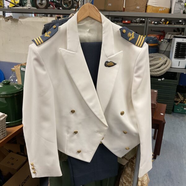 RAF Desert Mess Dress jacket with Wing Commander rank insignia.