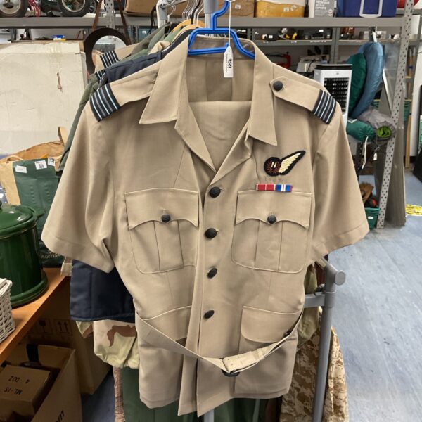 Vintage RAF bush jacket with Wing Commander’s Navigational Brevet.
