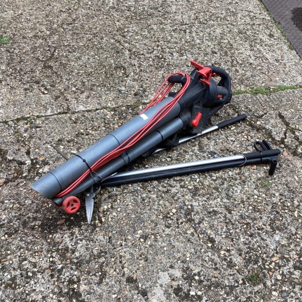 Used Skil lawn vac and edging shears for garden cleanup.