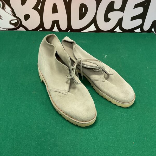Vintage size 8 suede desert boots, classic men's footwear.