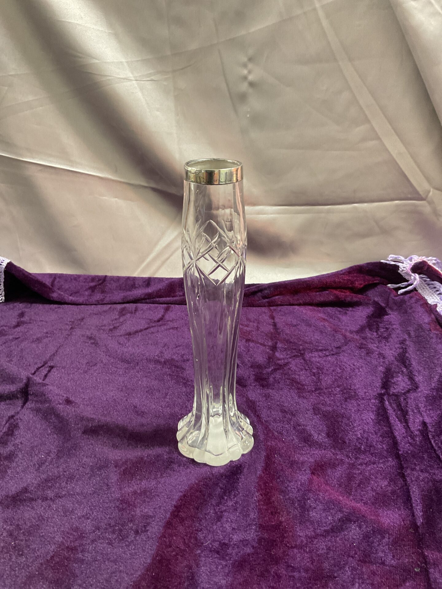 857 Silver mounted Posy Vase