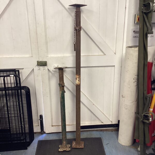 Vintage metal Akro Props for construction and scaffolding.