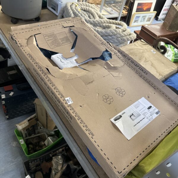 Two unopened Lexington le95 kitchen sinks in cardboard packaging.