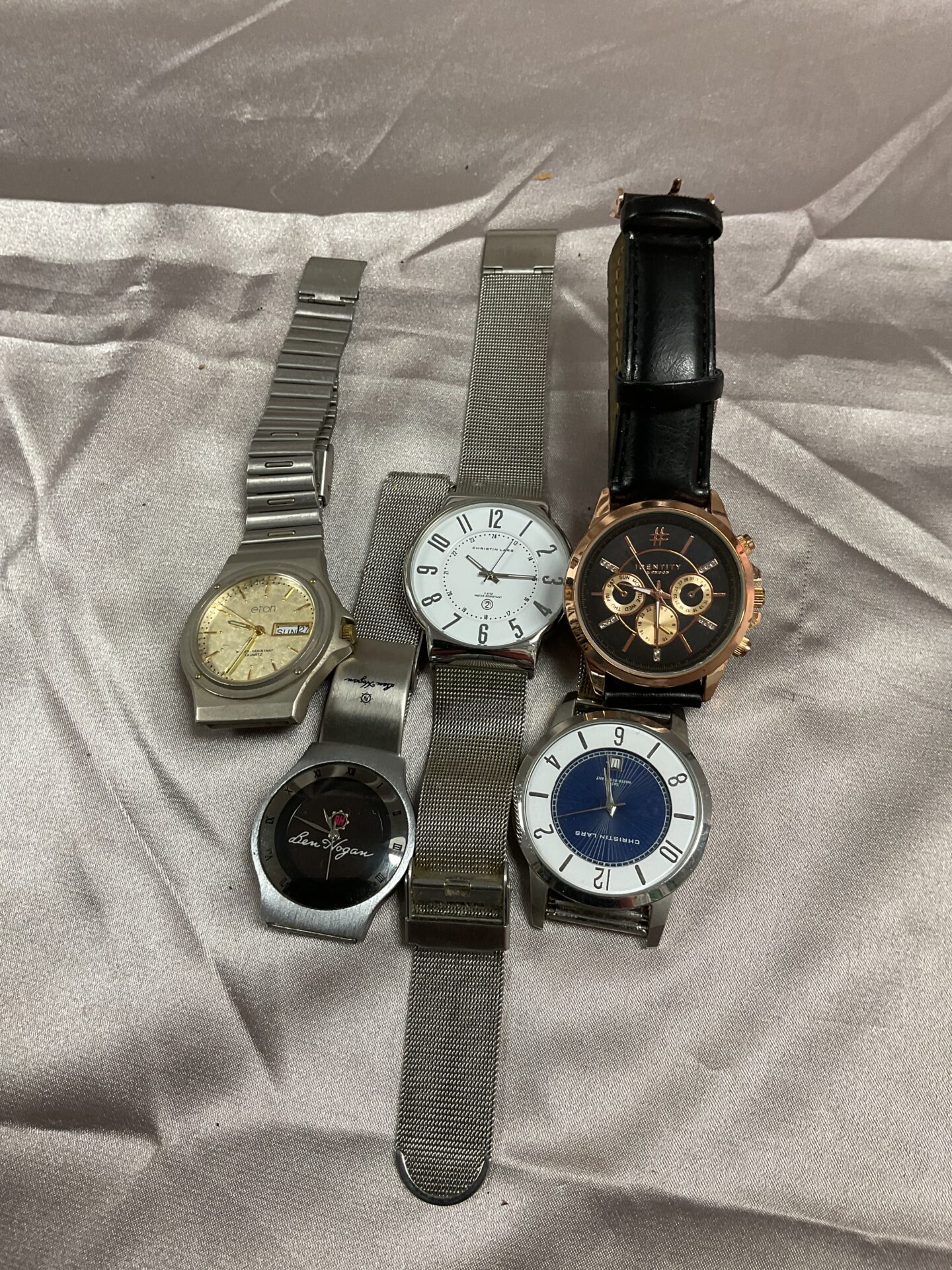 775 Tray of Five Wristwatches