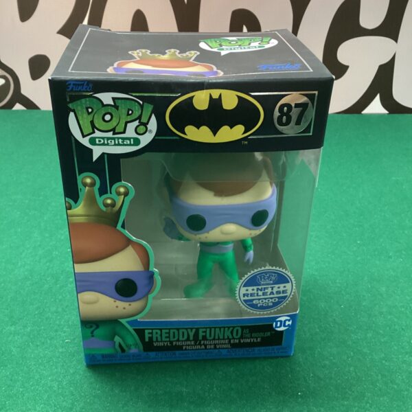 Funko Pop Freddy Funko NFT model 87 vinyl figure collectible.