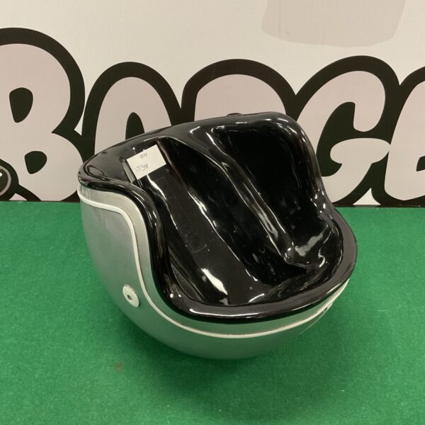 Vintage Ludevin racing helmet repurposed as ice bucket