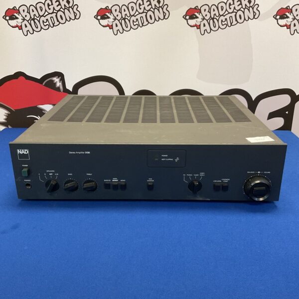 Front view of vintage Nad 3130 stereo amplifier.