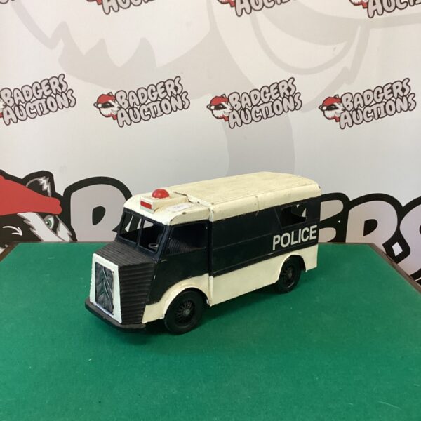 Vintage metal Citroen Police Van toy vehicle