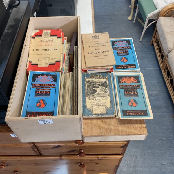 Collection of vintage Ordnance Survey maps for collectors and historians.