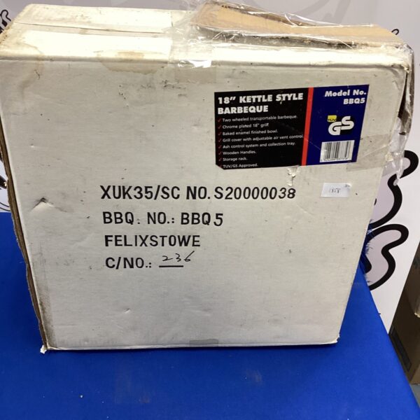 TUV 18 inch kettle BBQ in original packaging.