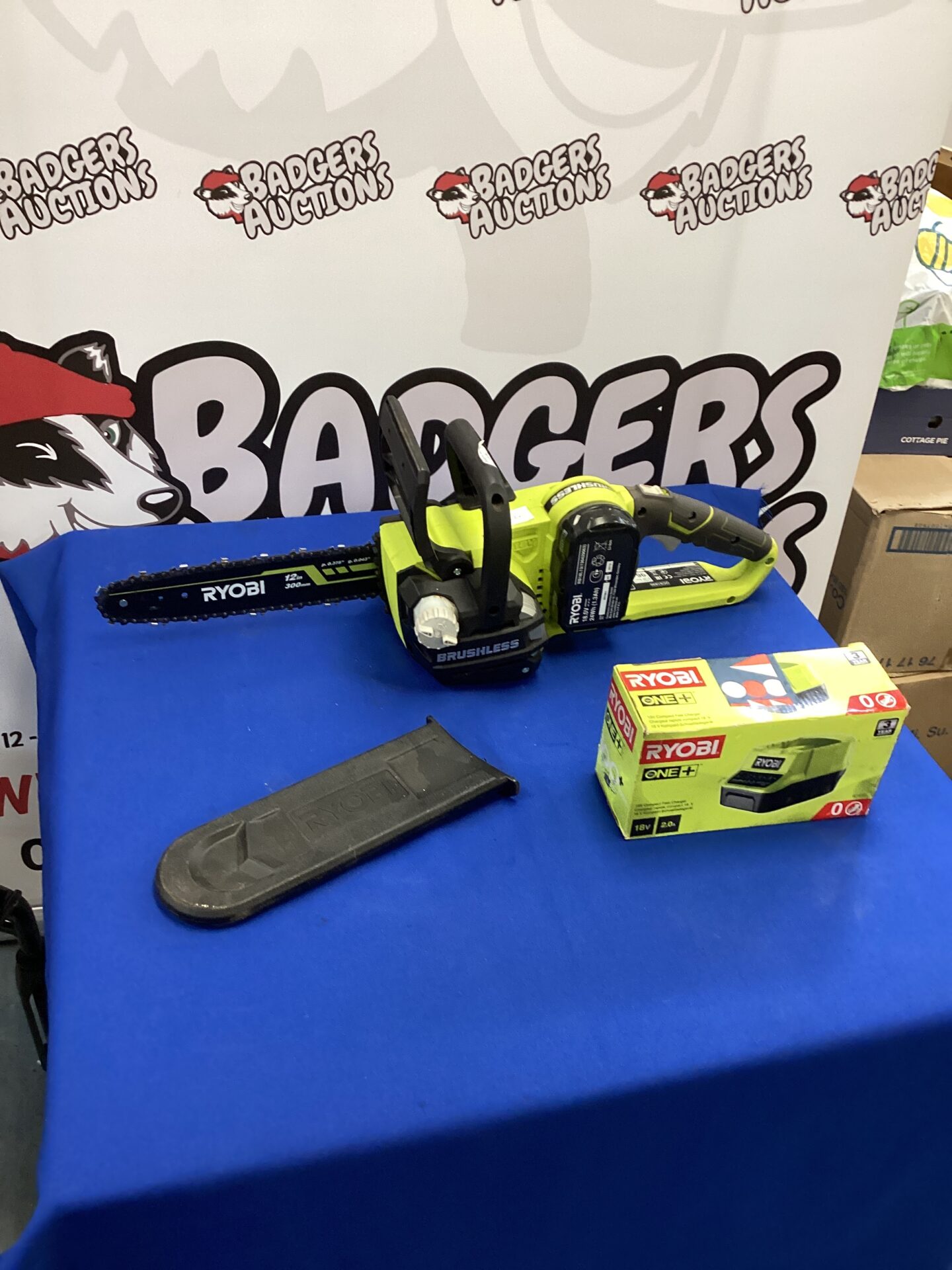 1016 Ryobi Battery Chain Saw with Charger