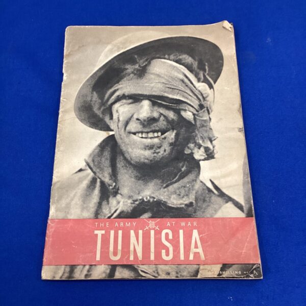 Vintage cover of *Army at War* magazine featuring Tunisia campaign illustration.