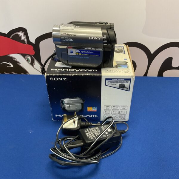Sony DCR-DVD450E camcorder, a vintage digital video camera.