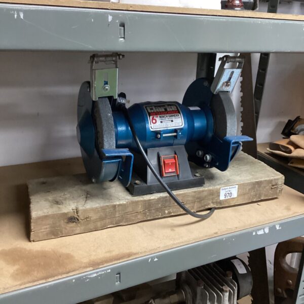 Used Clarke 6 inch bench grinder for workshop and metalworking.
