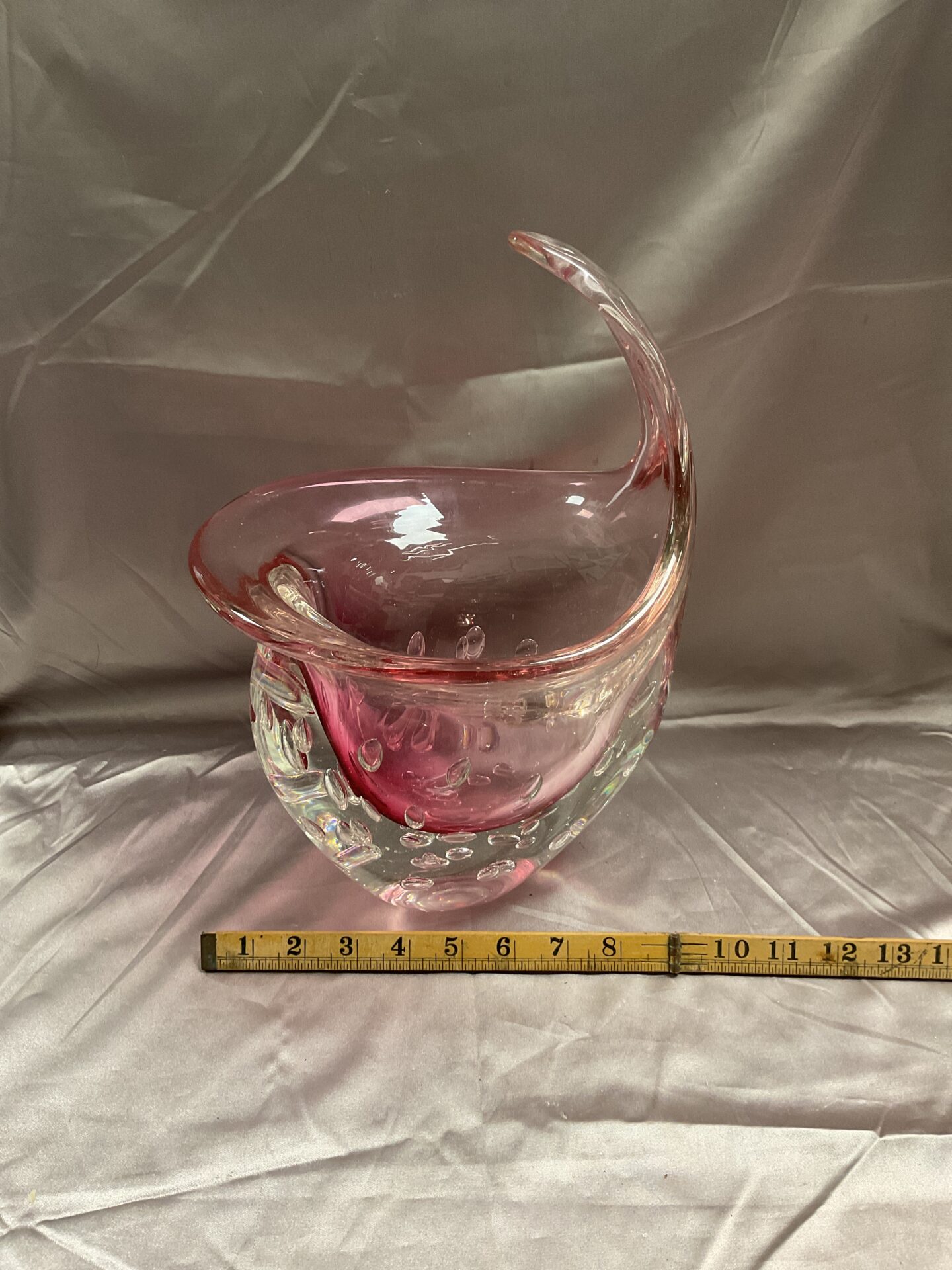 953 Large Heavy Possibly Murano Strawberry Vase