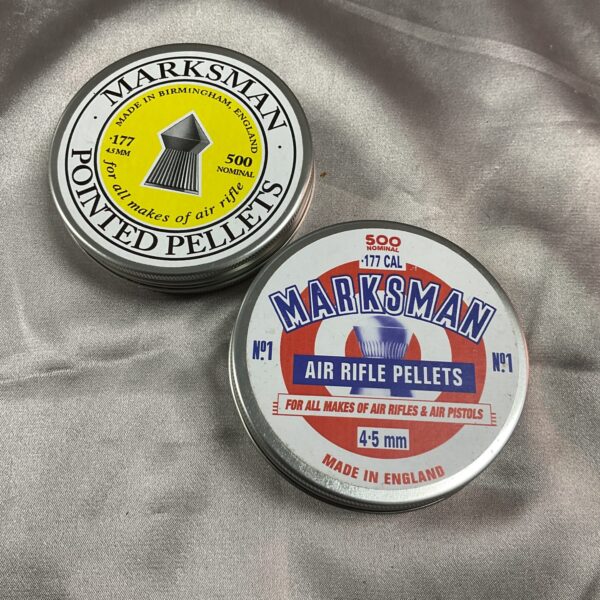 Two Tins of .177 Cal Marksman Airgun Pellets