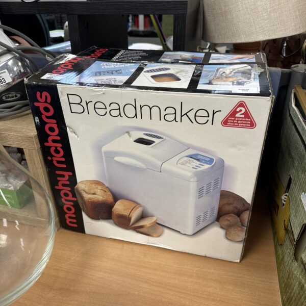 Front view of a vintage Morphy Richards bread maker.