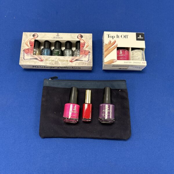 Jessica Heritage Collection nail varnish set in branded packaging.