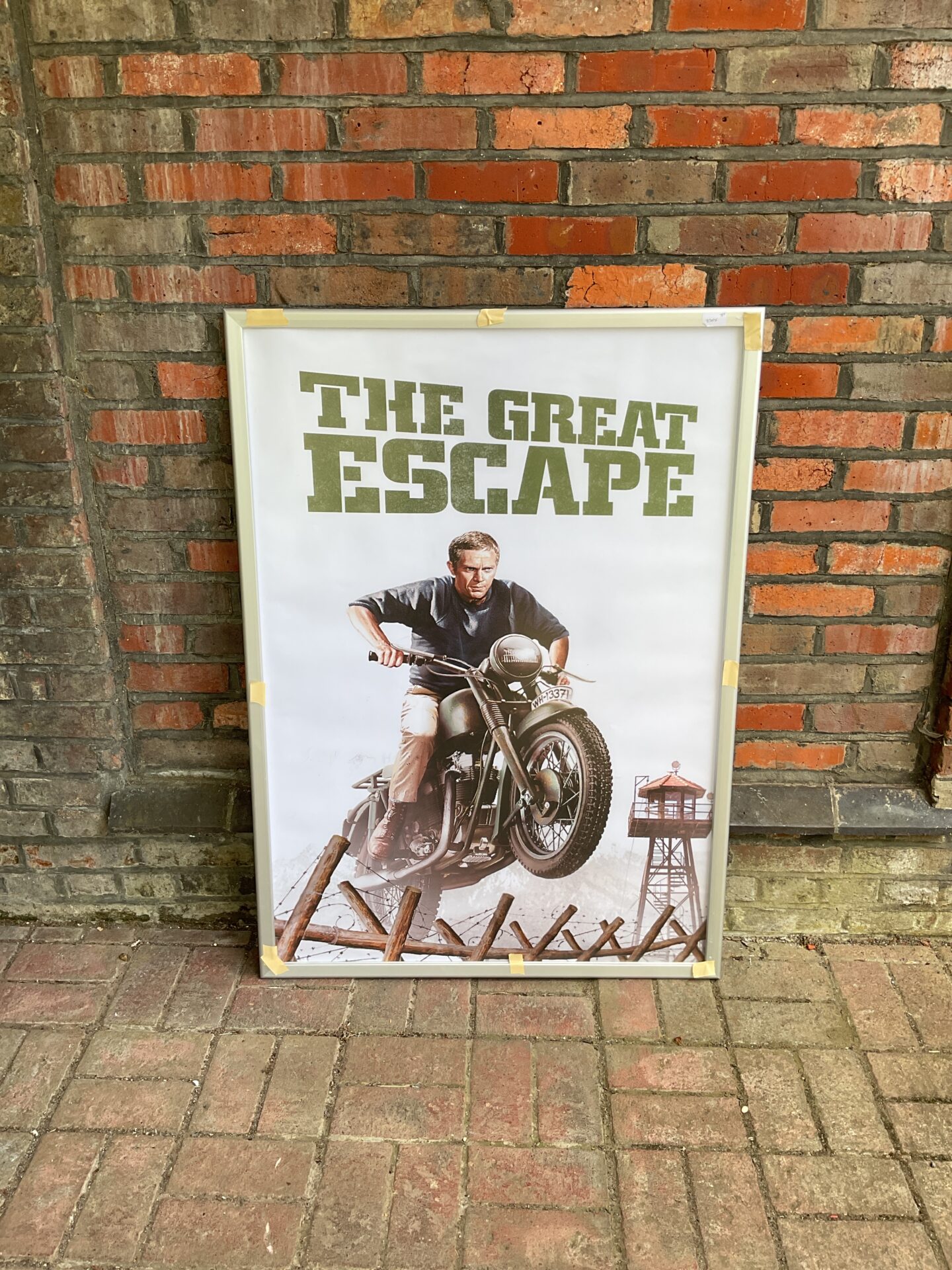 713 Large great escape framed poster