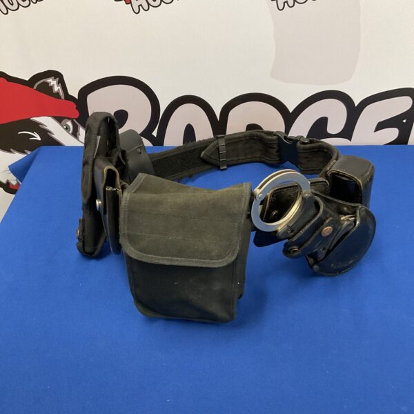 Black police utility belt used in Silent Witness television series.