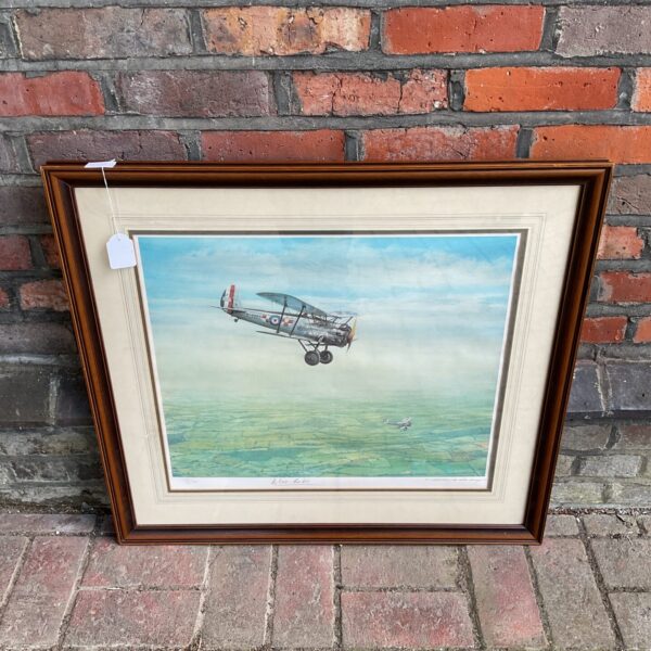 Roderick Lovesey limited edition print of a Bristol Bulldog aircraft.