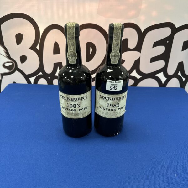 Two 1983 bottles of Cockburn port